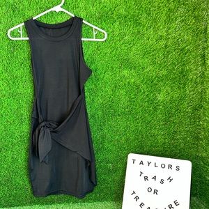 👚Black dress with tie in front